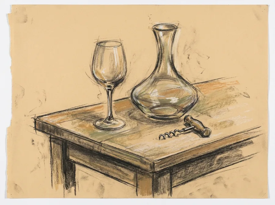 Sketch representing Coffee & drink