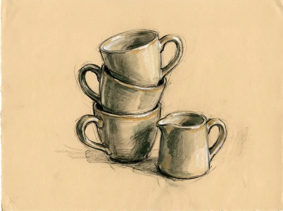 Sketch representing Cookware & tableware