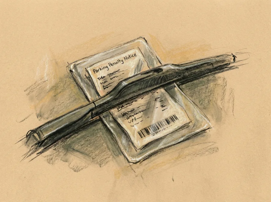 Sketch of Fixed Penalty Charge Notice (parking ticket)