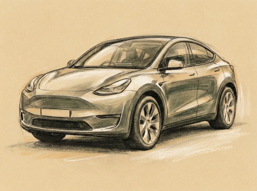 Sketch of Jaguar I-Pace