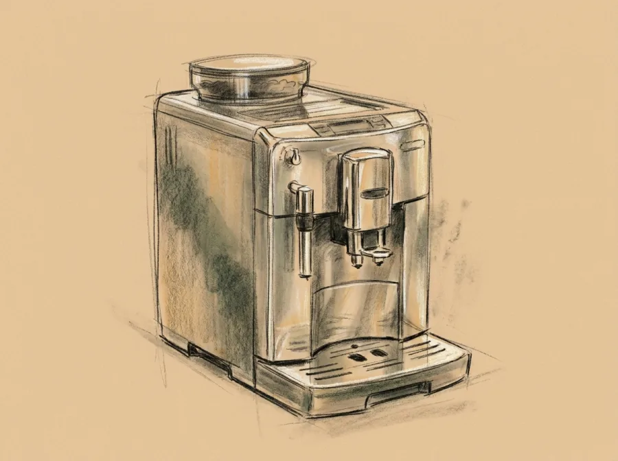 Sketch of Jura GIGA 5 Cromo Coffee Machine